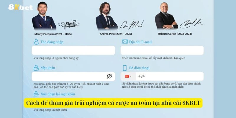 Cách để tham gia trải nghiệm cá cược an toàn tại nhà cái 8KBET